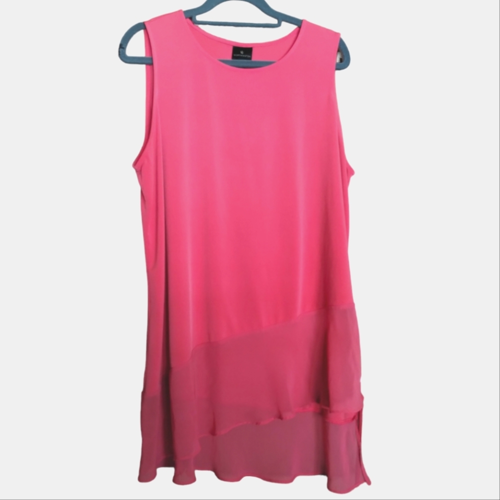 Worthington Sleeveless Asymmetrical Blouse